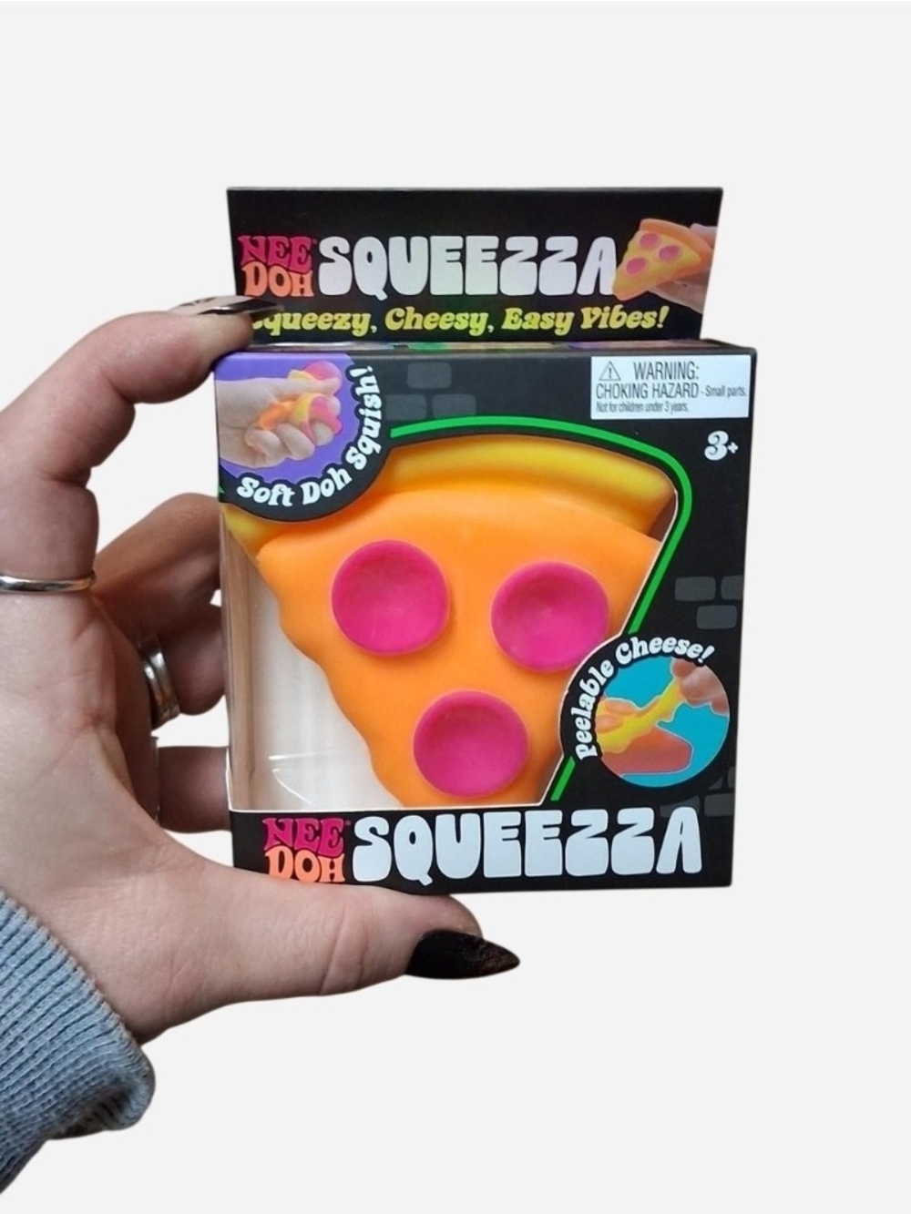 NeeDoh Squeeza Pizza Stress Toy - NEW